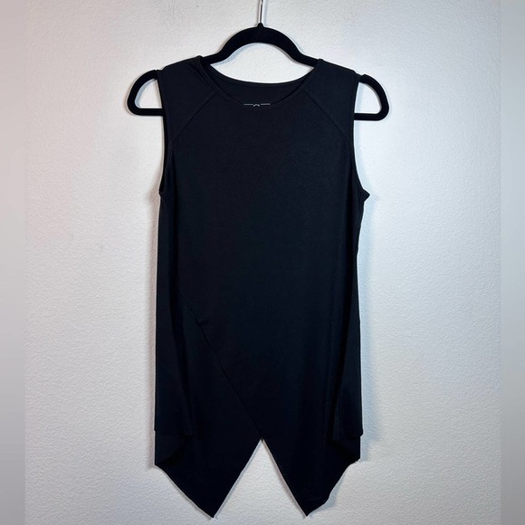 NWOT - G by Giuliana Crossover Tank Top BLACK - Picture 1 of 3